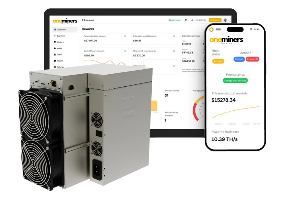 ASIC e App para minerar criptomoedas